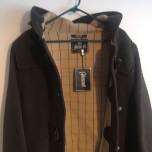 Gloverall Men's Charcoal Pea Coat